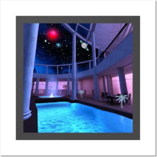 starry pool Posters and Art